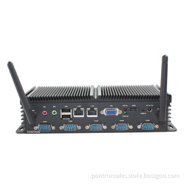 Industrial Box PC with CPU Intel D2550 with 6*RS232, WiFi